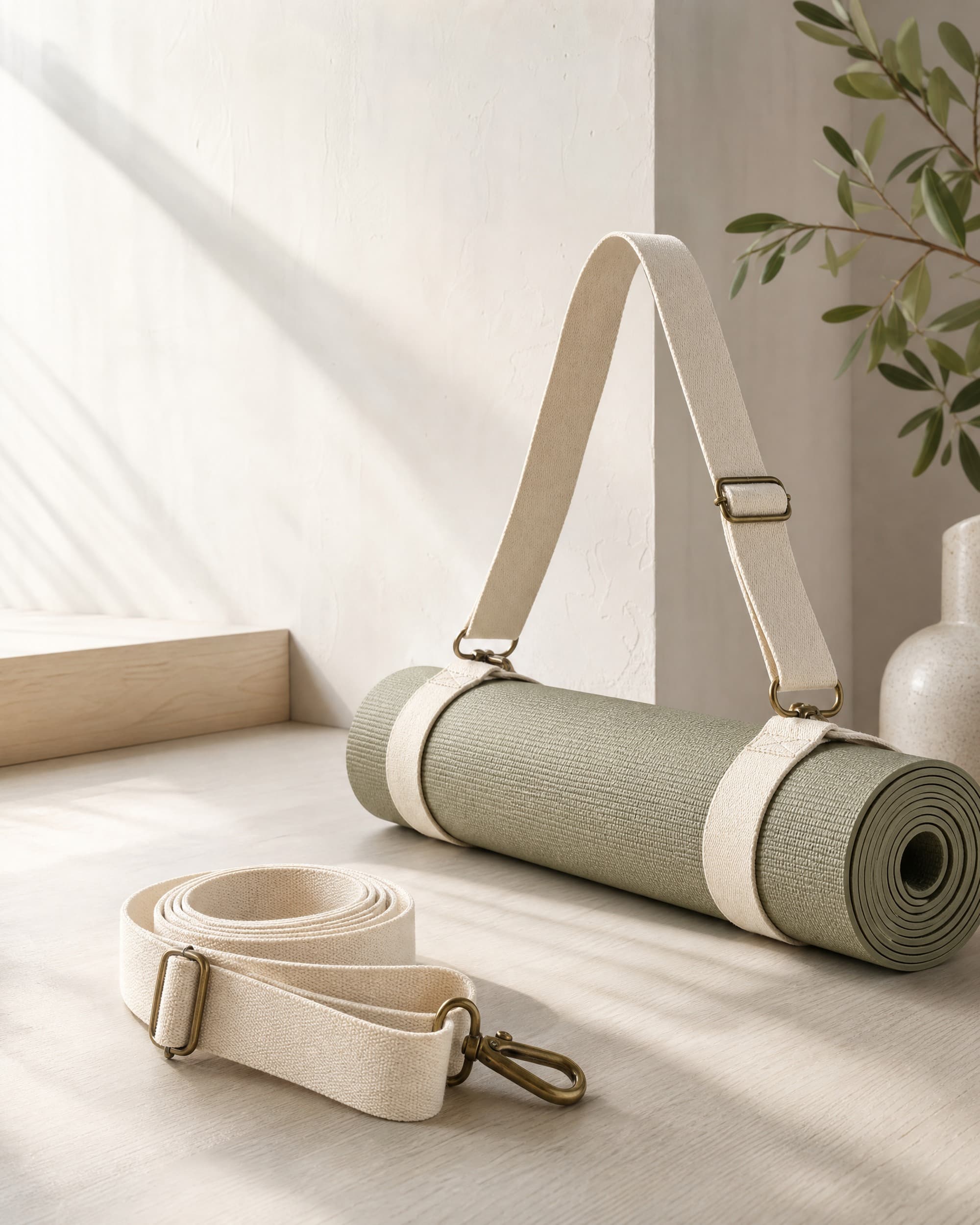 Example product artwork for the fictional Sample product Canvas Mat Carry Strap.