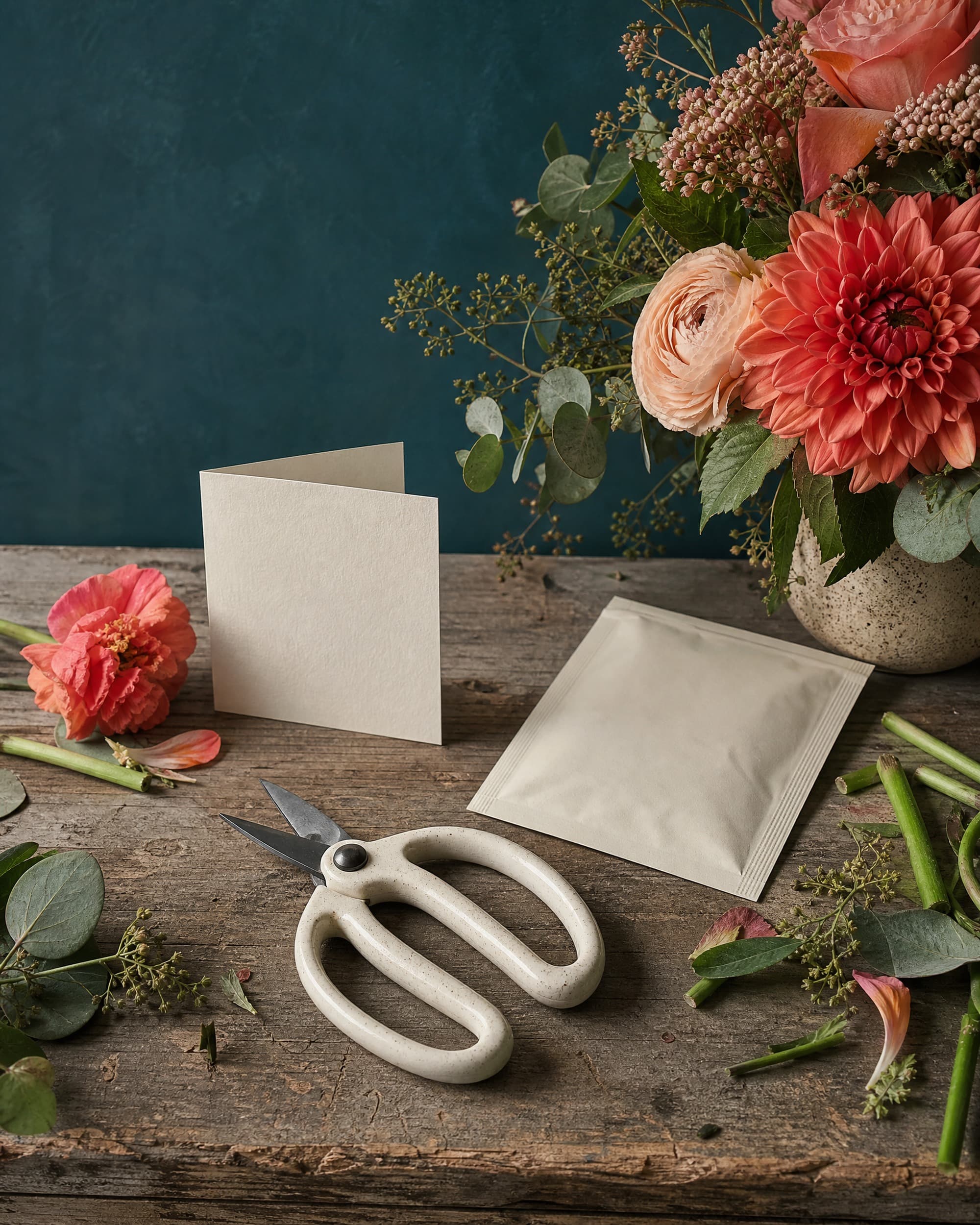 Example product artwork for the fictional Sample product Seasonal Stem Care Set.