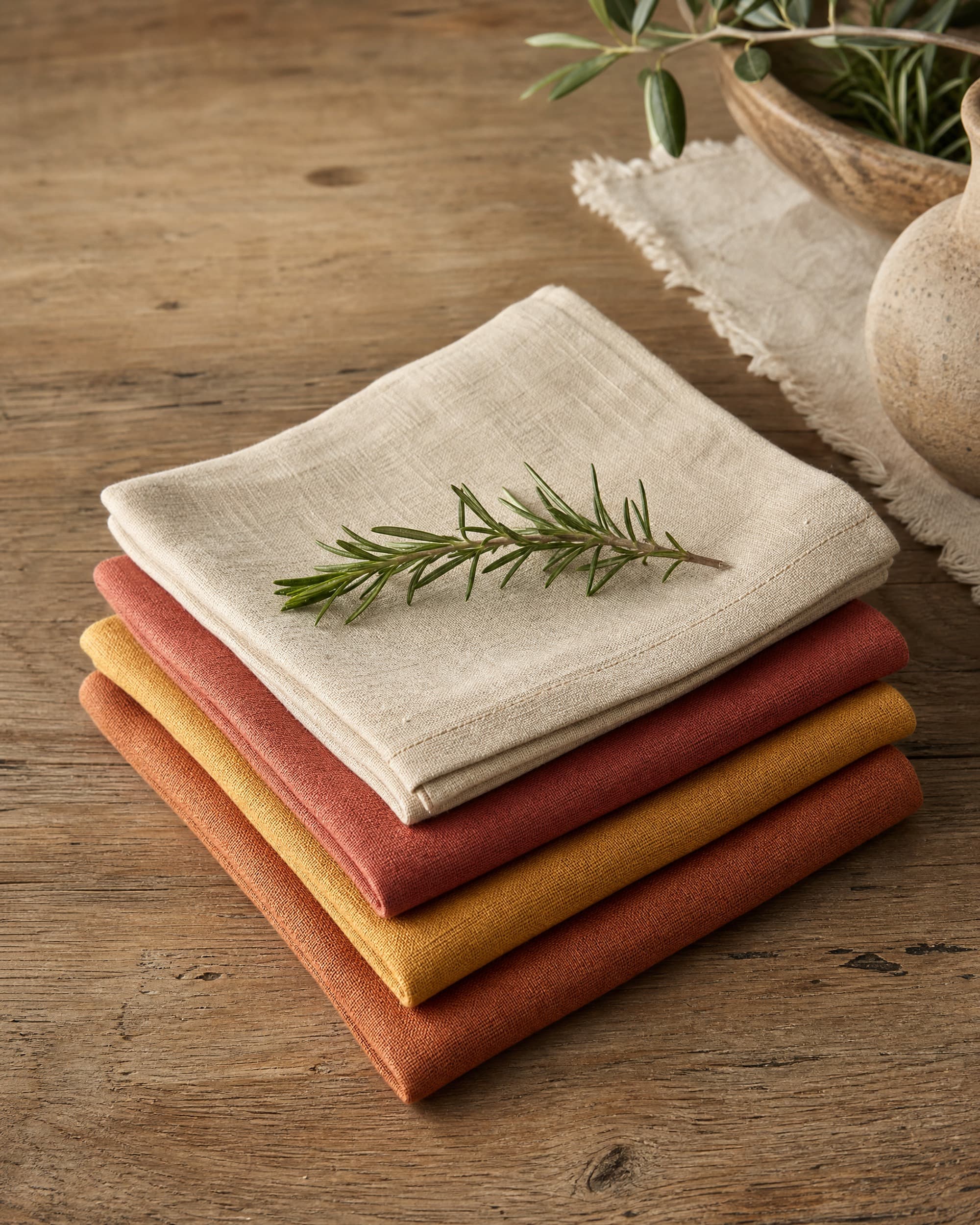 Example product artwork for the fictional Sample product Shared Table Linen Napkins.
